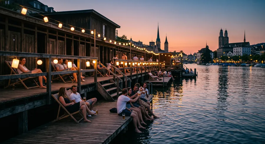 Rimini Bar, Beach Club in Zürich