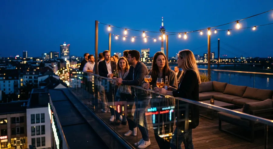 The Paris Club, Rooftop-Bar in Düsseldorf